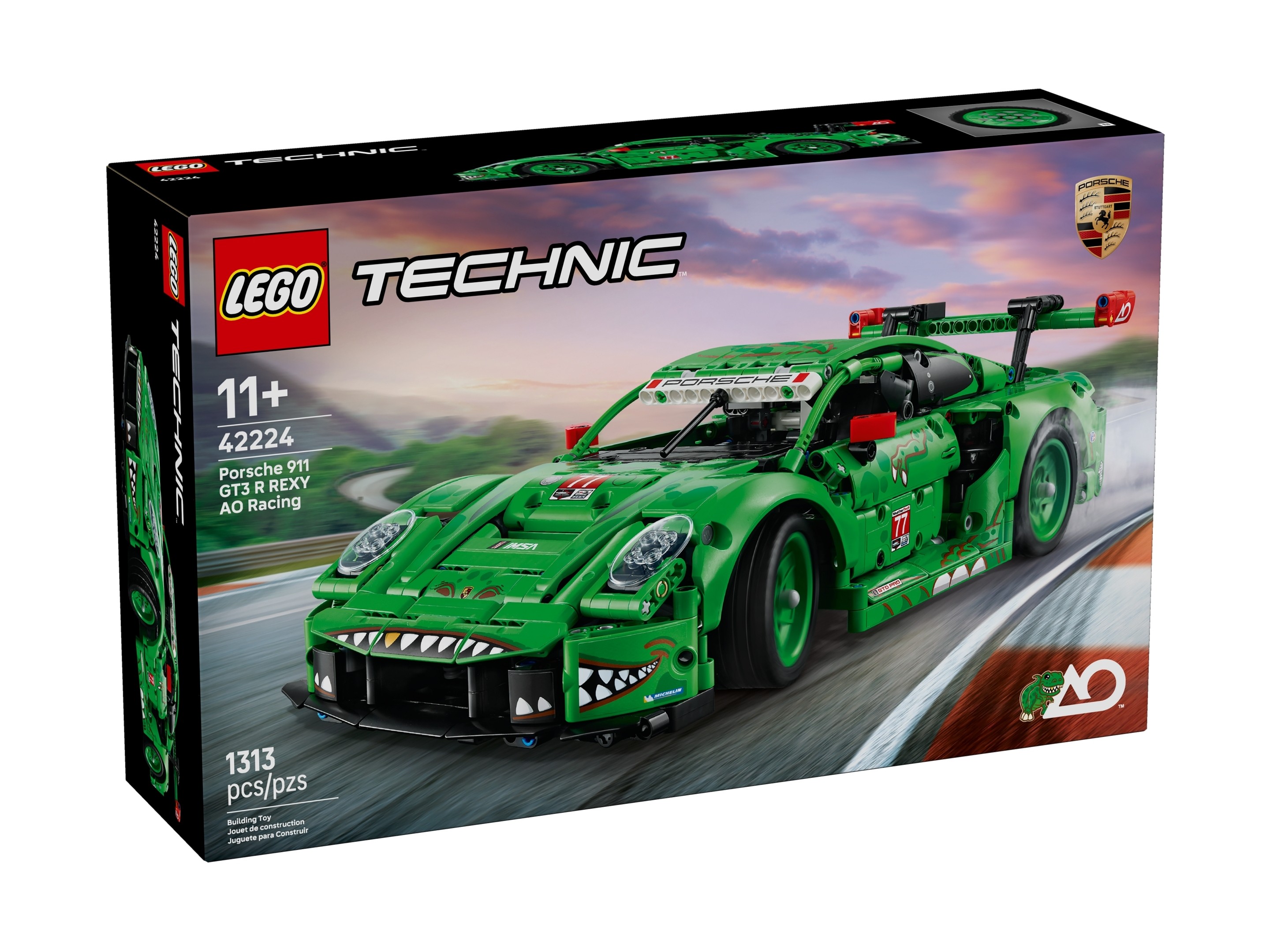 LEGO 42224 Samochód Porsche 911 GT3 R REXY AO Racing